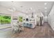 Modern kitchen with stainless steel appliances and island at 6439 Taylor Ct, New Port Richey, FL 34653