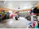 Large garage with ample space for storage and vehicles at 5001 80Th Avenue E Cir, Sarasota, FL 34243