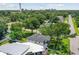 Aerial view of a house and neighborhood, showcasing surrounding homes and landscape at 301 N Glen Ave, Tampa, FL 33609