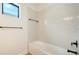 Bathroom with tile shower and bathtub at 2613 Star Apple Way, Sarasota, FL 34240