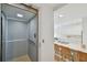 Interior shot of a modern elevator leading to a kitchen area at 4950 Bayshore Blvd # 23, Tampa, FL 33611