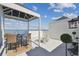 Spacious waterfront deck boasts a pergola, comfortable seating and bay views at 4950 Bayshore Blvd # 23, Tampa, FL 33611
