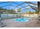 Relaxing screened-in pool area at 7022 Arbor View Ln, New Port Richey, FL 34653