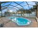 Inviting screened pool with ample deck space at 7022 Arbor View Ln, New Port Richey, FL 34653