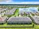 Aerial view showcasing townhome community at 11650 Cambium Crown Dr, Riverview, FL 33569