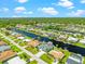 Bird's eye view of single Gathering home on canal at 5217 Forbes Ter, Port Charlotte, FL 33981