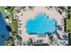 Community pool with lounge chairs at 11314 Misty Isle Ln, Riverview, FL 33579
