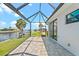 Spacious covered patio with canal views at 5217 Forbes Ter, Port Charlotte, FL 33981