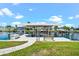 Private boat dock with covered lift at 5217 Forbes Ter, Port Charlotte, FL 33981