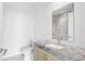 Modern bathroom with a floating vanity and large mirror at 2912 W Santiago St # 2104, Tampa, FL 33629