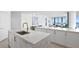 Modern kitchen with marble countertops and island at 2912 W Santiago St # 2104, Tampa, FL 33629