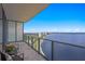 Spacious balcony boasting panoramic water and city views at 2912 W Santiago St # 2104, Tampa, FL 33629