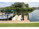 Private boat dock with access to the water at 8818 Bay Pointe Dr # 108, Tampa, FL 33615
