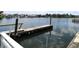 Private boat dock offering convenient water access at 8818 Bay Pointe Dr # 108, Tampa, FL 33615
