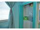 Compact laundry closet with stackable washer and dryer at 8818 Bay Pointe Dr # 108, Tampa, FL 33615