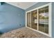 Sliding glass doors open to the pool area at 567 Bimini Bay Blvd, Apollo Beach, FL 33572