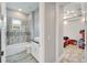 Hallway view of bathroom and bedroom at 567 Bimini Bay Blvd, Apollo Beach, FL 33572