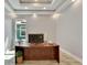 Bright home office with a large desk and plenty of natural light at 567 Bimini Bay Blvd, Apollo Beach, FL 33572