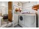 Convenient laundry room with washer and dryer hookups at 37743 Mission Hills Ave, Zephyrhills, FL 33541