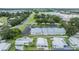 Aerial view of mobile home community and surrounding area at 37743 Mission Hills Ave, Zephyrhills, FL 33541