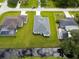 High-angle view showcasing the property and surrounding area at 6999 Burnsville St, Englewood, FL 34224