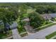 Aerial view of house with pool and landscaped yard at 4317 Honey Vista Cir, Tampa, FL 33624
