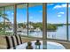 Scenic water view with boats, a marina, and lush vegetation seen from a residential window at 1819 Shore S Dr # 318, South Pasadena, FL 33707