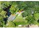 Aerial view of property showcasing waterfront access and green space at 4617 John Moore Rd, Brandon, FL 33511