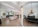 Open living space with hardwood floors, high ceilings and columns at 824 Citrus Wood Ln, Valrico, FL 33594