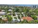 Aerial view of neighborhood near the ocean at 608 Armada S Rd, Venice, FL 34285