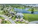 Luxury waterfront home with private driveway and expansive lawn at 2118 Harbour Watch Dr, Tarpon Springs, FL 34689
