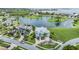Luxury waterfront community with lakefront homes and lush landscaping at 2118 Harbour Watch Dr, Tarpon Springs, FL 34689