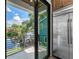 Kitchen with sliding glass doors opening to a waterfront view at 321 W Hanlon St, Tampa, FL 33604