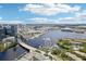 Breathtaking aerial view of the riverfront and cityscape at 450 Knights Run Ave # 411, Tampa, FL 33602