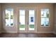 Double doors offering access to the backyard, flanked by two large windows at 759 48Th N Ave, St Petersburg, FL 33703