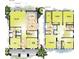 Detailed floor plan showcasing the layout of the house with kitchen, living spaces, and bedrooms at 759 48Th N Ave, St Petersburg, FL 33703