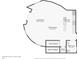 Floor plan of unit 411 showing a spacious living room and kitchen at 450 Knights Run Ave # 411, Tampa, FL 33602