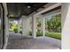 Covered patio overlooking a tranquil waterway at 321 W Hanlon St, Tampa, FL 33604