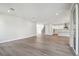 Open-concept living area with view of modern kitchen at 2206 N Boulevard, Tampa, FL 33602