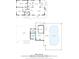 Two story floor plan includes kitchen, living room, bath, and pool at 4031 Eagle Nest Dr, Hernando Beach, FL 34607