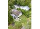 Aerial view of a house and its surrounding area at 1411 E Powhatan Ave, Tampa, FL 33604