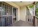 Private balcony with access from sliding glass doors at 9009 Westchester Cir # B-18, Tampa, FL 33604