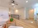 Bright loft with hardwood floors and built in shelving, offering flexible living space at 4608 Holbrook Rd, Plant City, FL 33565