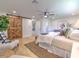 Spacious main bedroom with barn door and ensuite bathroom at 4608 Holbrook Rd, Plant City, FL 33565