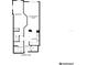Floor plan showing bedroom, bathroom, kitchen, and living area at 2331 W Horatio St # 610, Tampa, FL 33609