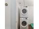 Stackable Samsung washer and dryer in laundry room at 2331 W Horatio St # 610, Tampa, FL 33609