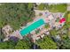 Overhead view of resort-style pool with lounge chairs at 2331 W Horatio St # 610, Tampa, FL 33609