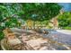 Brick walkway leading to a shaded pool area at 2331 W Horatio St # 610, Tampa, FL 33609