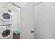 Stackable Samsung washer and dryer in laundry room at 2331 W Horatio St # 610, Tampa, FL 33609
