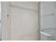 Clean shower with tiled walls at 9481 Highland Oak Dr # 1615, Tampa, FL 33647